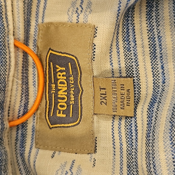 The Foundry Supply Co. Buttondown Shirt SZ 2XLT - Picture 5 of 5